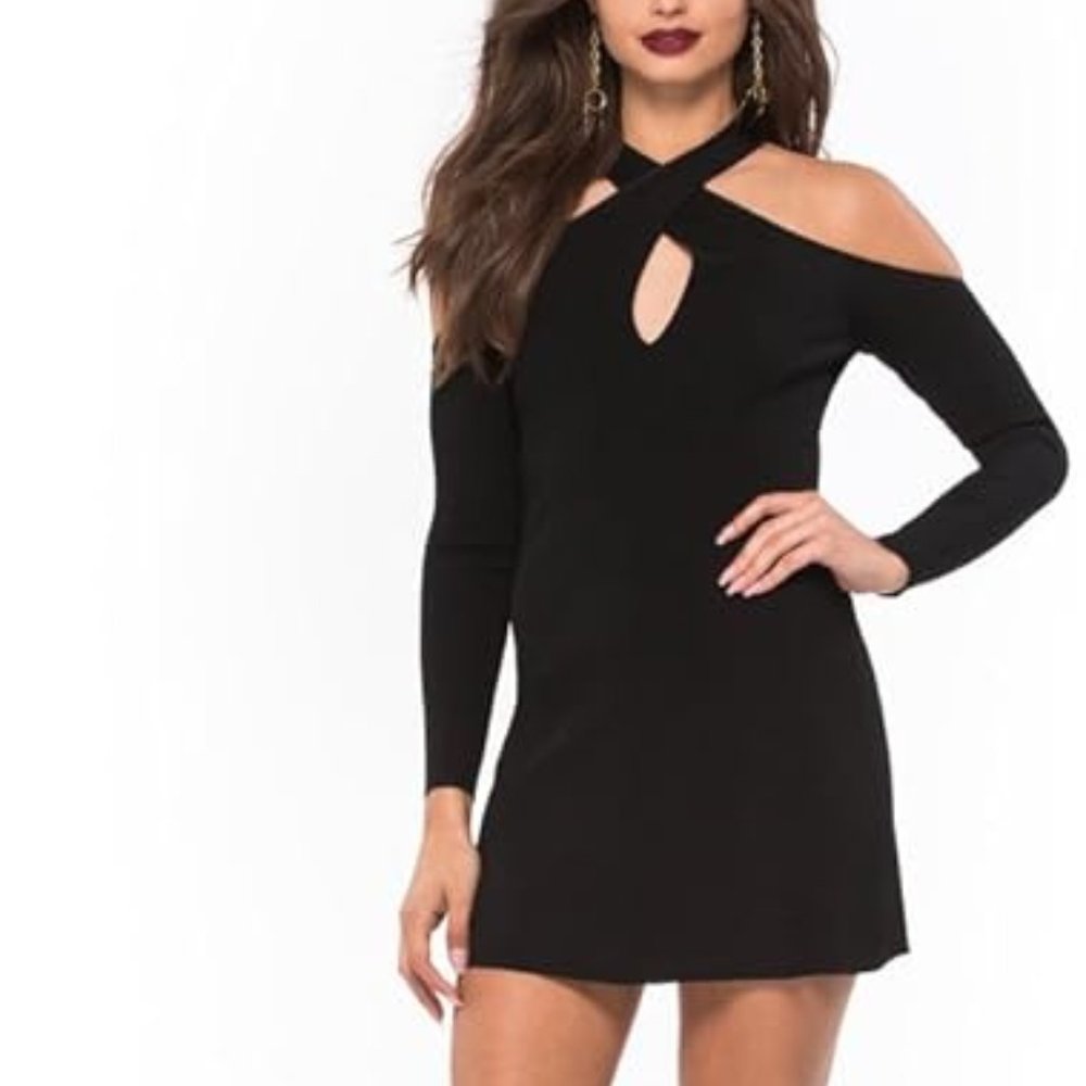 NWT NBD Bodycon Black Dress - Small